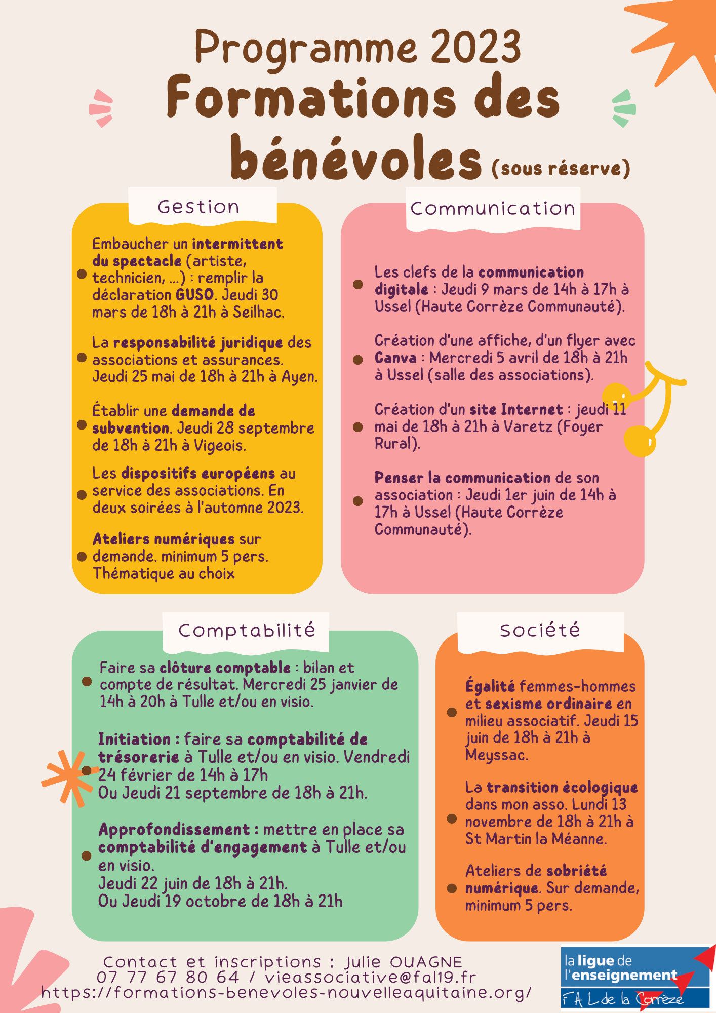 Agenda des assos 2023