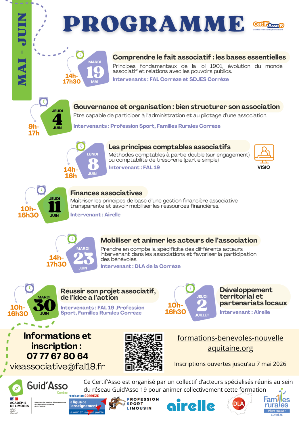 Lancement du Certif’Asso 2026 en Corrèze