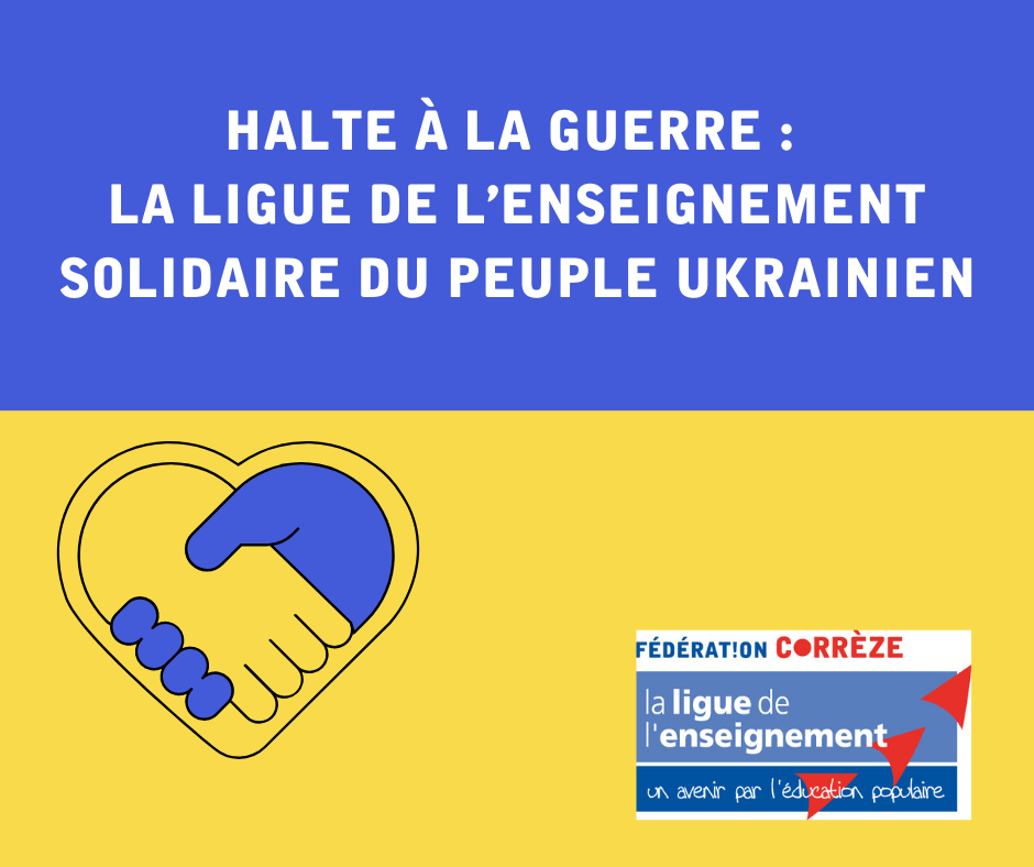 Halte à la guerre La ligue de lenseignement solidaire du peuple ukrainien