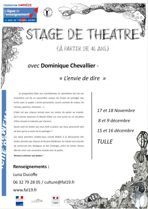 affiche stage