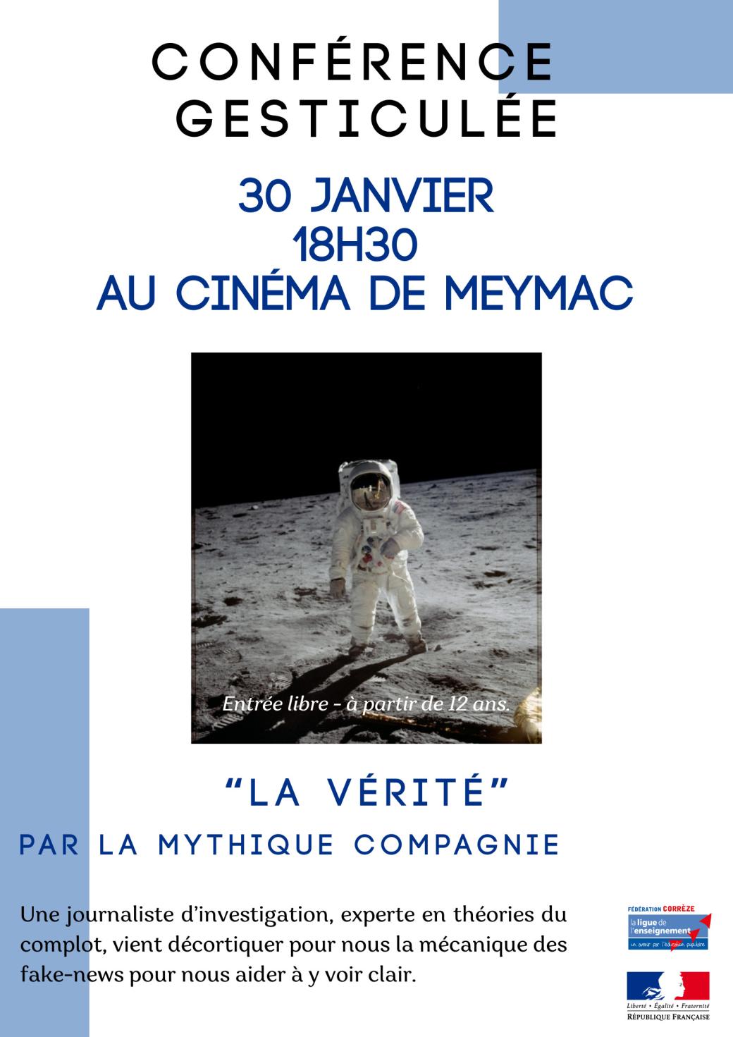 Affiche conférence gesticulée 30 01